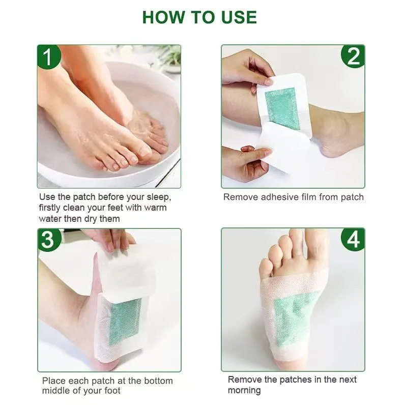 How to use overnight herbal foot patches